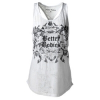 Майка в готическом стиле Burnout tank White  размеры  S-L