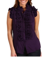 Топ Pleated Ruffle