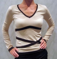 T-Shirt sco V m. Lunga MA019