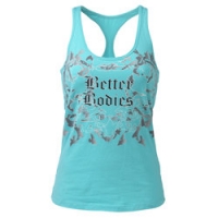 Майка Printed  T-back Aqua  blue, размеры S,M,L